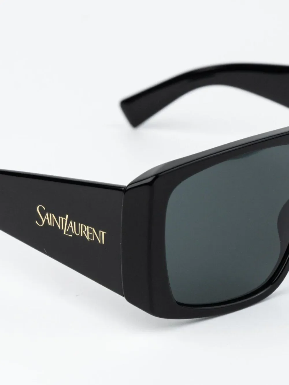 Saint Laurent Men Sunglasses Black Grey Square SL832 001 NEW AUTHENTIC